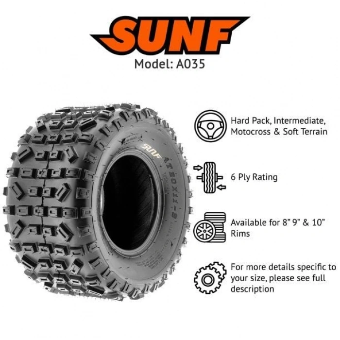 20x11-9 Sunf A035 6Kat Atv Arka Lastiği