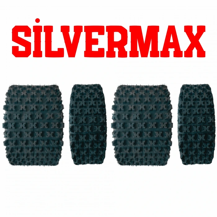 21x7-10 20x10-10 Silvermax BL777 6Kat Ön Arka Takım Atv Lastiği