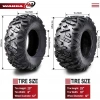 25x8-12 25x10-12 Wanda Set P350 6PR Atv Ön Arka Takım Lastiği