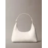 Calvin Klein Foil Logo Shoulder Bag BEYAZ