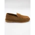 METAL DETAYLI SÜET DERİ LOAFER SİGARO
