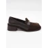SÜET DERİ LOAFER KAHVE