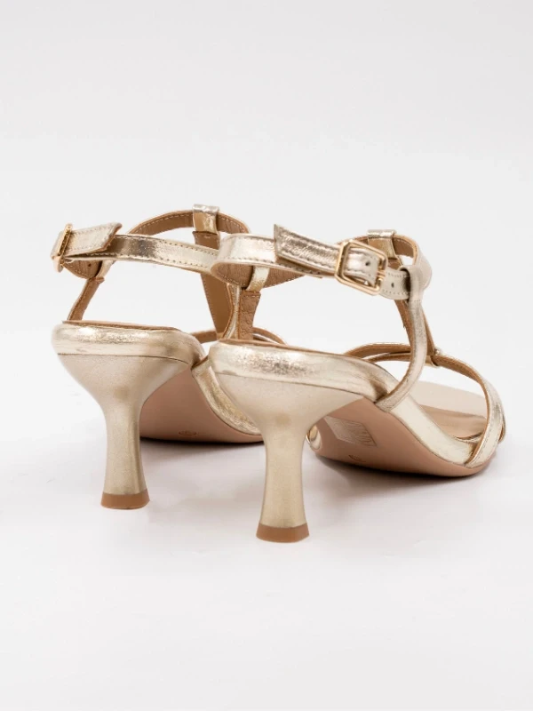 RUGAN DERİ TOPUKLU SANDALET DORE