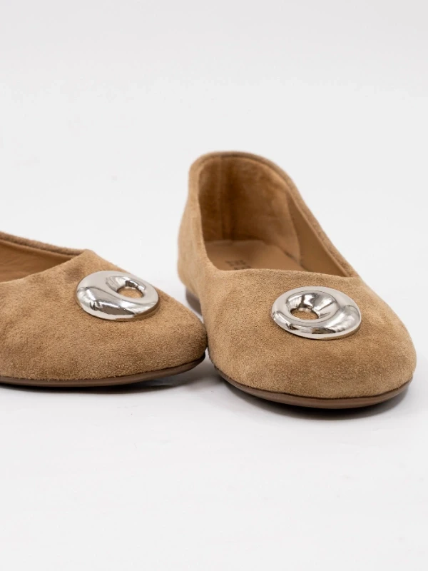 METAL TOK DETAY SÜET DERİ BABET YAĞ YEŞİLİ