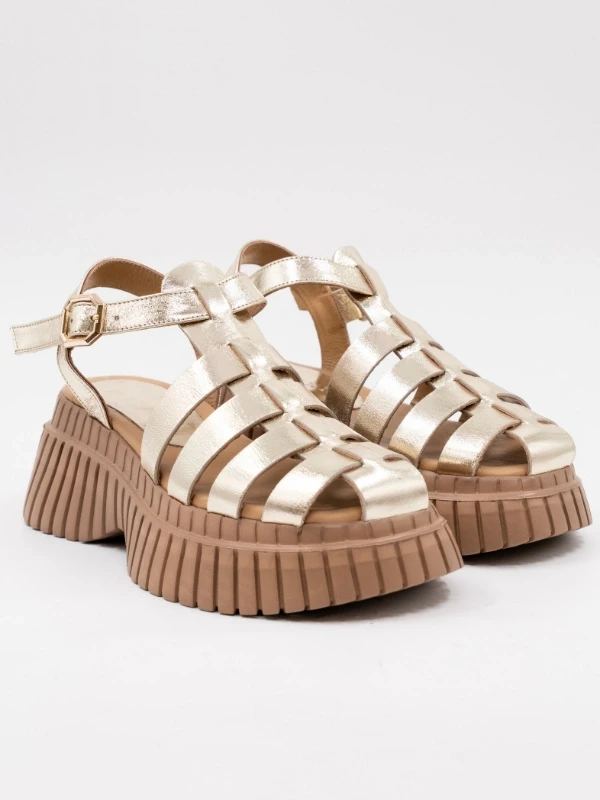 KALIN TOPUKLU DERİ SANDALET DORE