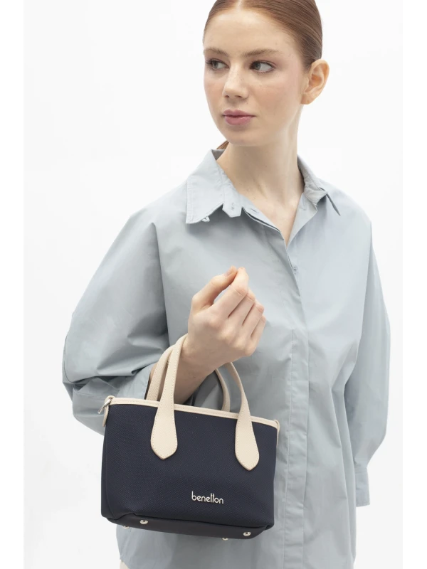 United Colors Of Benetton Kadın Çanta LACİVERT-BEJ