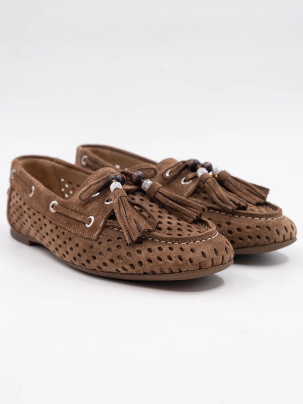 PÜSKÜL DETAY SÜET DERİ BABET SİGARO