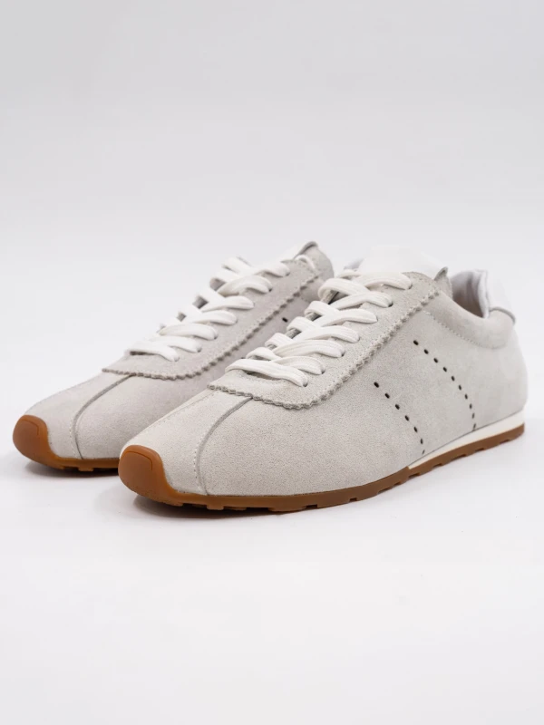 SÜET DERİ SNEAKER BEYAZ