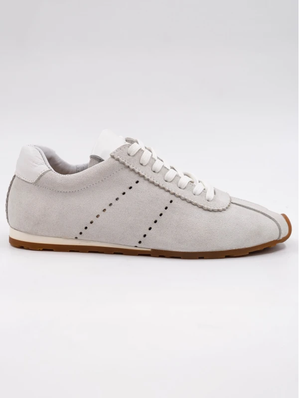 SÜET DERİ SNEAKER BEYAZ