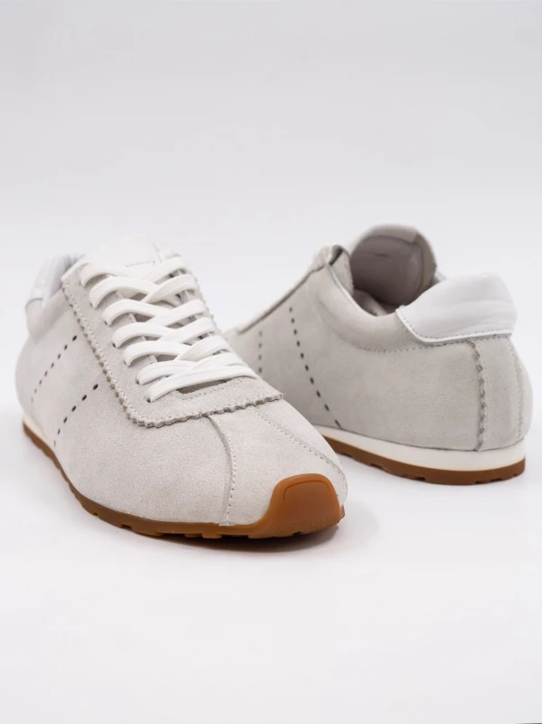 SÜET DERİ SNEAKER BEYAZ
