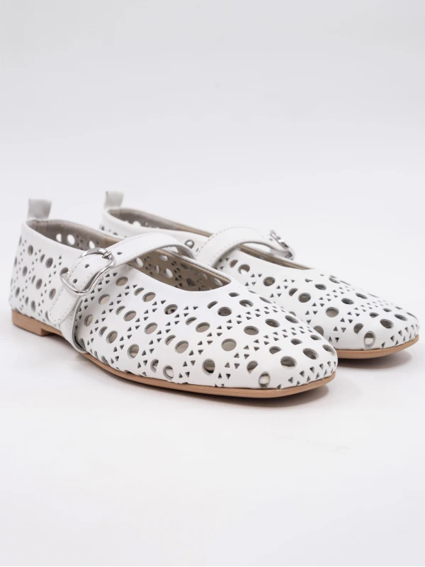 SÜET DERİ BABET BEYAZ