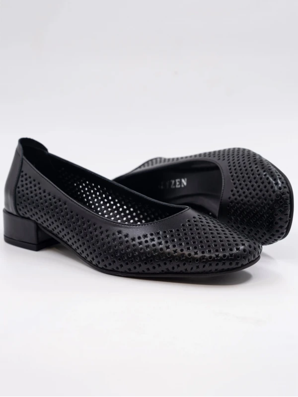 MİNİ TOPUK DERİ BABET SİYAH