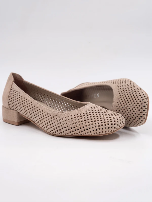 MİNİ TOPUK DERİ BABET BEJ