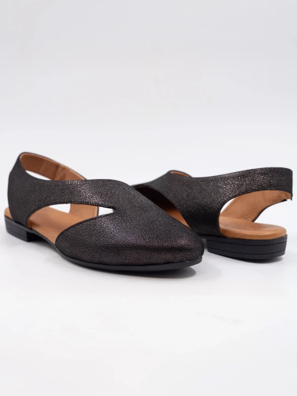 KADIN DERİ BABET SİYAH