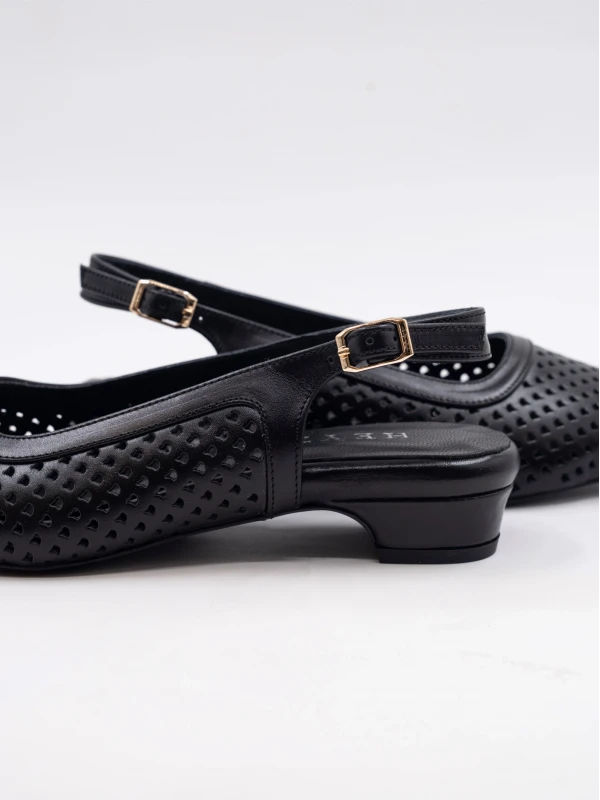 KADIN DERİ BABET SİYAH