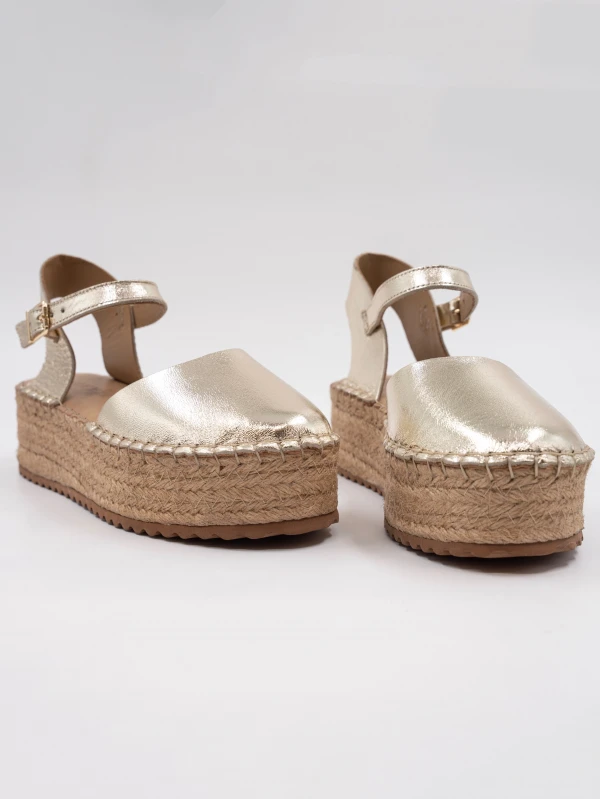 Hasır Taban Deri Sandalet DORE