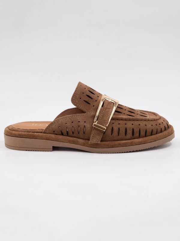 GOLD TOKA DETAY SÜET DERİ TERLİK SİGARO