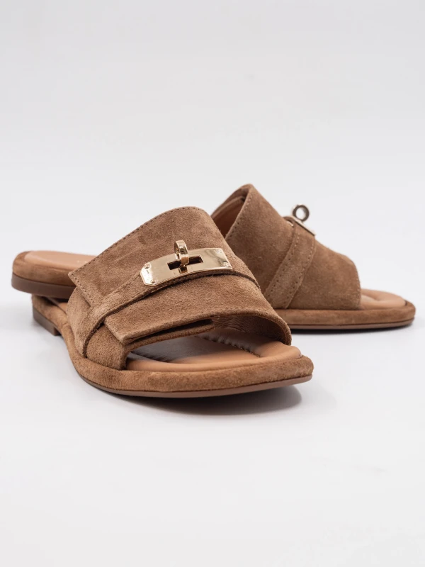 GOLD TOKA DETAY SÜET DERİ TERLİK SİGARO