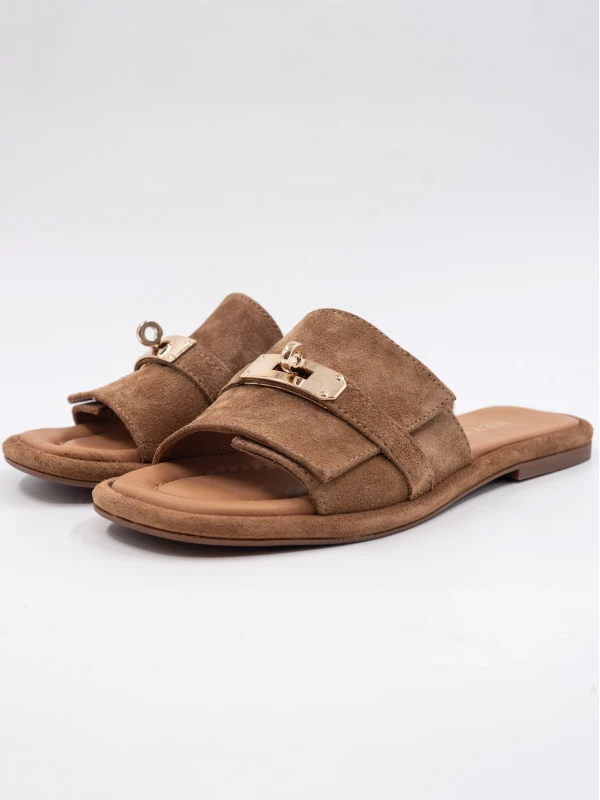 GOLD TOKA DETAY SÜET DERİ TERLİK SİGARO