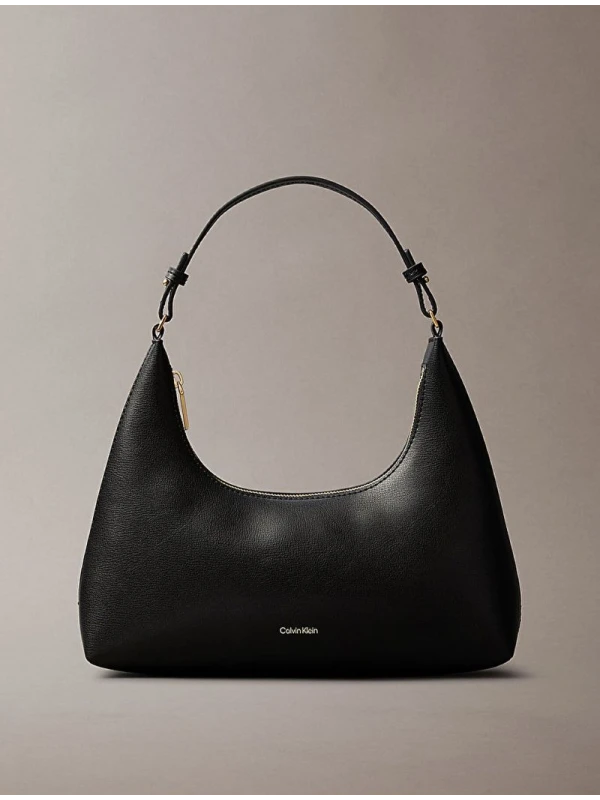 Calvin Klein Foil Logo Shoulder Bag SİYAH