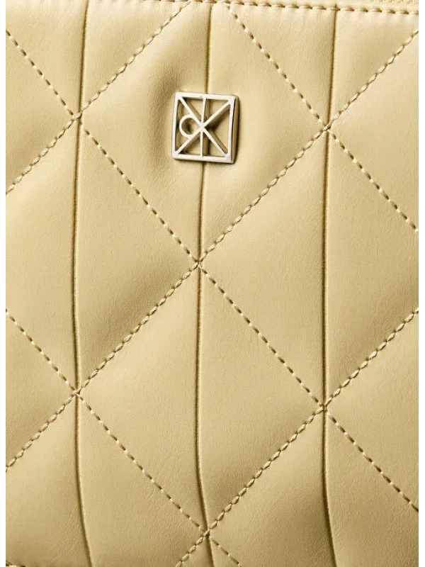 Calvin Klein Quılted Double Zıp Camera Bag SARI