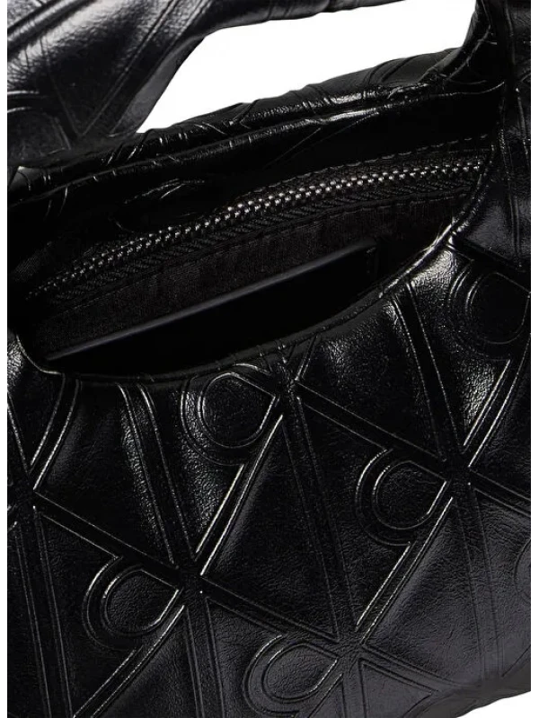 Calvin Klein Emblem Aop Puffer Bag SİYAH