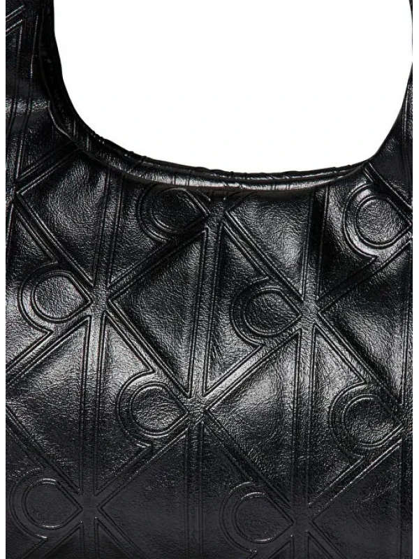 Calvin Klein Emblem Aop Puffer Bag SİYAH