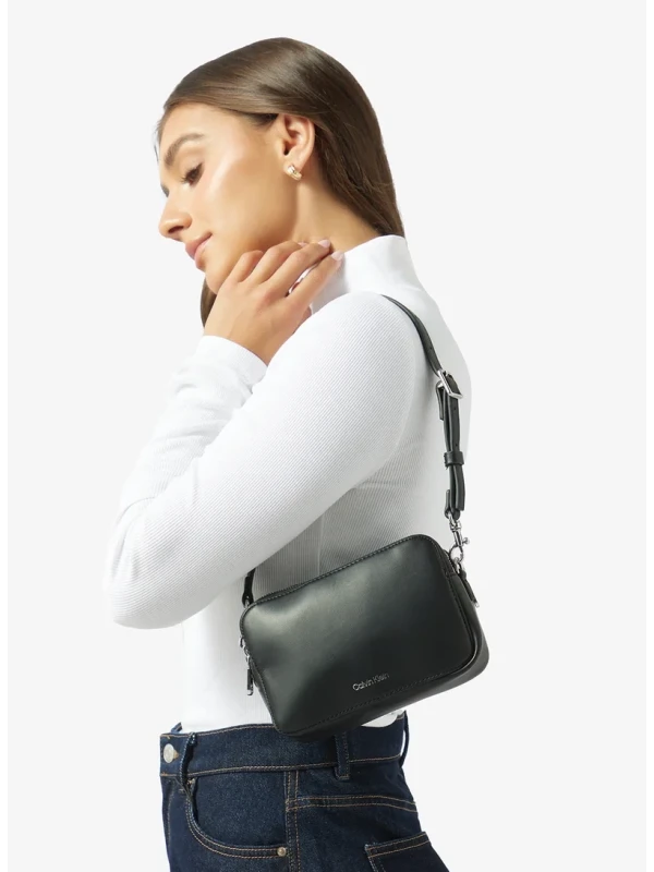 Calvin Klein Webbing Double Strap Camera Bag SİYAH