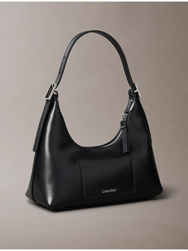 Calvin Klein Emblem Shoulder Bag SİYAH