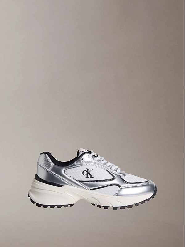 Calvin Klein Hıke Runner Laceup Mesh GÜMÜŞ