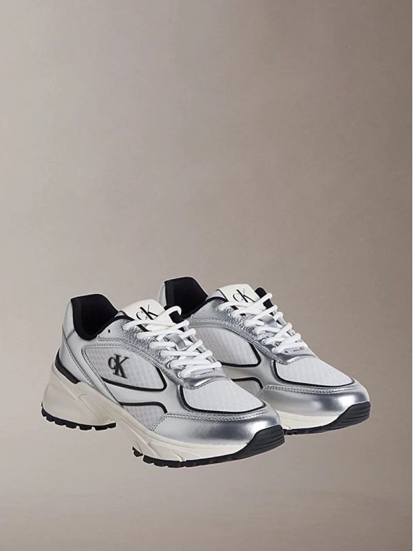 Calvin Klein Hıke Runner Laceup Mesh GÜMÜŞ