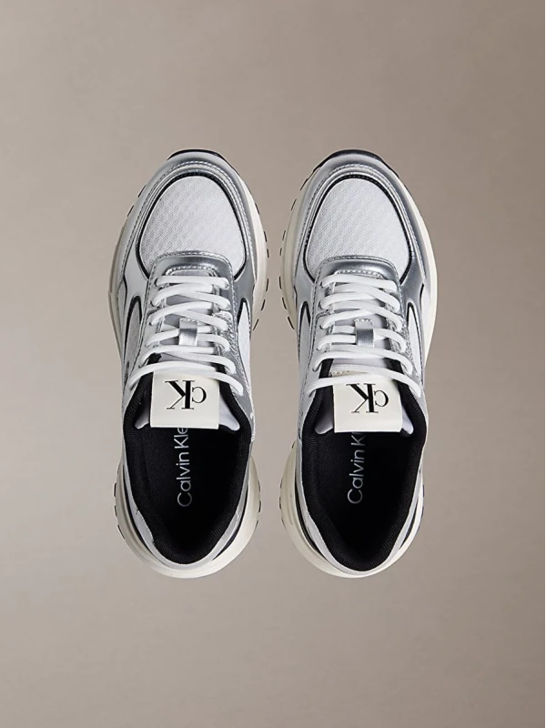 Calvin Klein Hıke Runner Laceup Mesh GÜMÜŞ