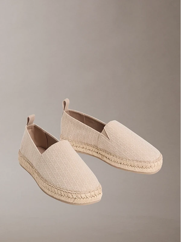 Calvin Klein Oblique Espadrılle BEJ