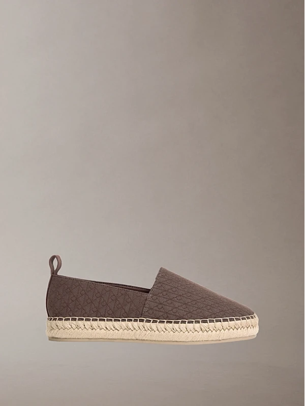Calvin Klein Oblique Espadrılle KAHVE