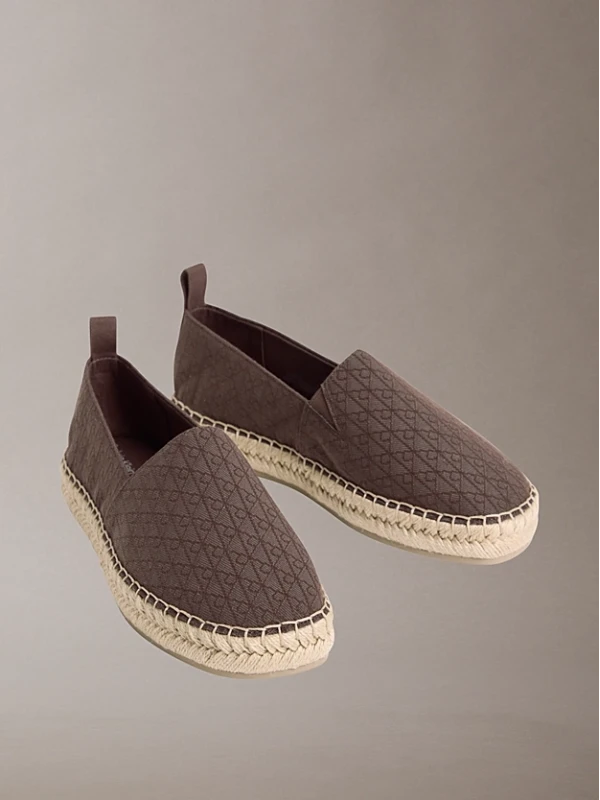 Calvin Klein Oblique Espadrılle KAHVE
