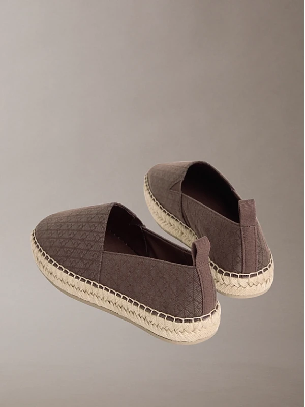 Calvin Klein Oblique Espadrılle KAHVE