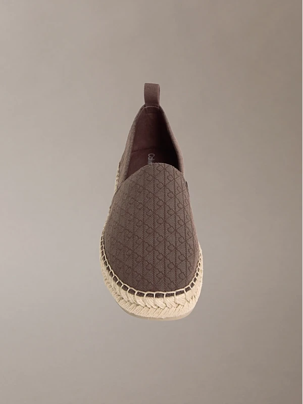 Calvin Klein Oblique Espadrılle KAHVE