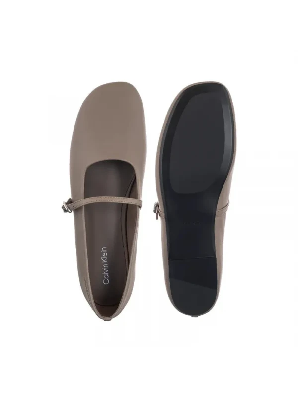 Calvin Klein Oblıque Ballerına Mj Lth VİZON