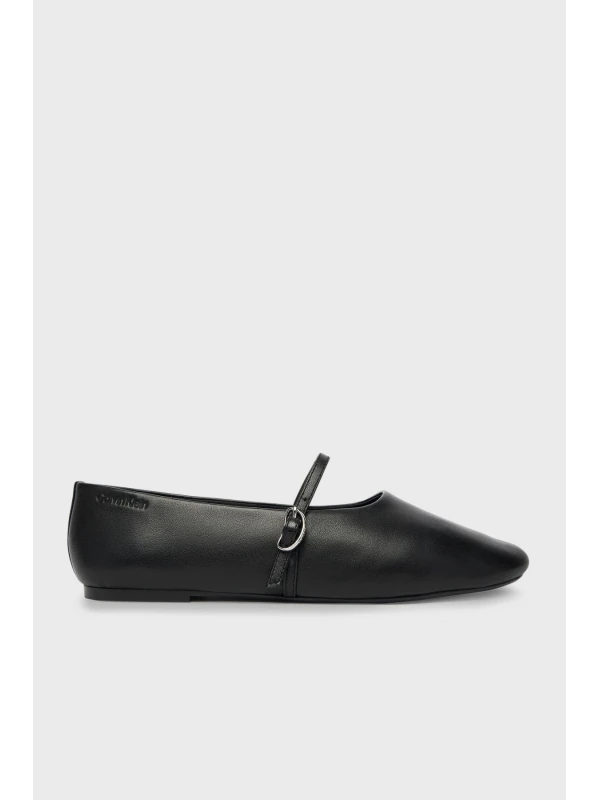 Calvin Klein Oblıque Ballerına Mj Lth SİYAH