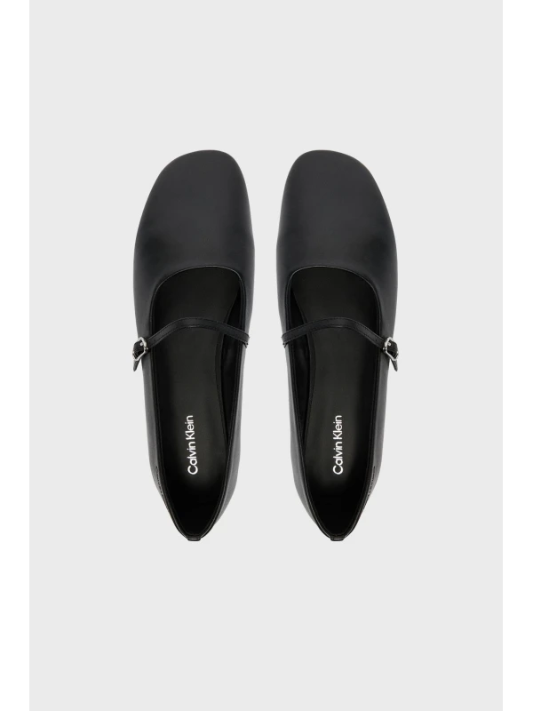 Calvin Klein Oblıque Ballerına Mj Lth SİYAH