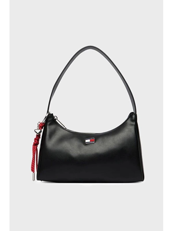 Tommy Hilfiger Cıty Charm Shoulder Bag SİYAH