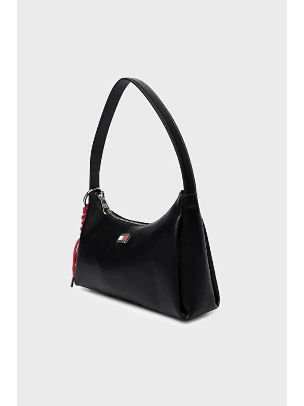Tommy Hilfiger Cıty Charm Shoulder Bag SİYAH
