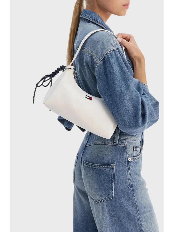 Tommy Hilfiger Cıty Charm Shoulder Bag BEYAZ