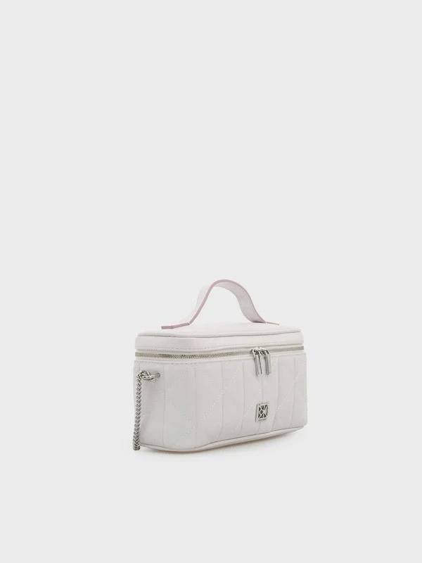 Calvin Klein Bal Quilted Beauty Case On Chain  LİLA