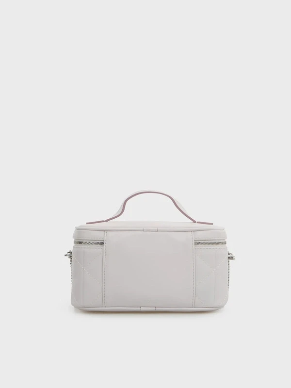 Calvin Klein Bal Quilted Beauty Case On Chain  LİLA