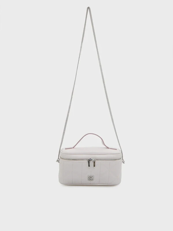 Calvin Klein Bal Quilted Beauty Case On Chain  LİLA