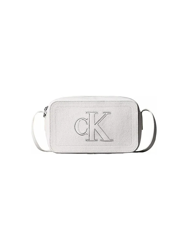 Calvin Klein Bold CK Outline Camera Bag BEYAZ