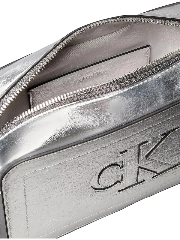 Calvin Klein Bold CK Outline Camera Bag GÜMÜŞ