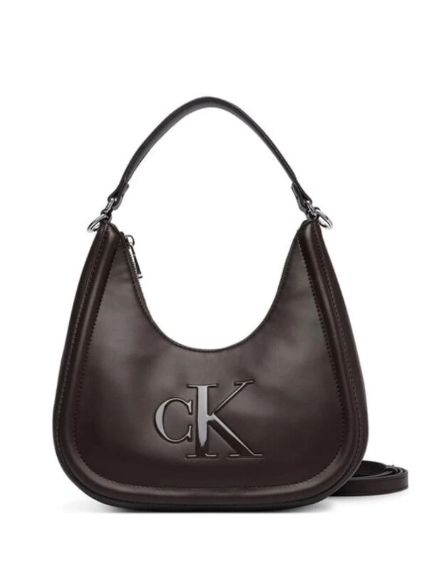 Calvin Klein Bold Small Crescent Bag KAHVE
