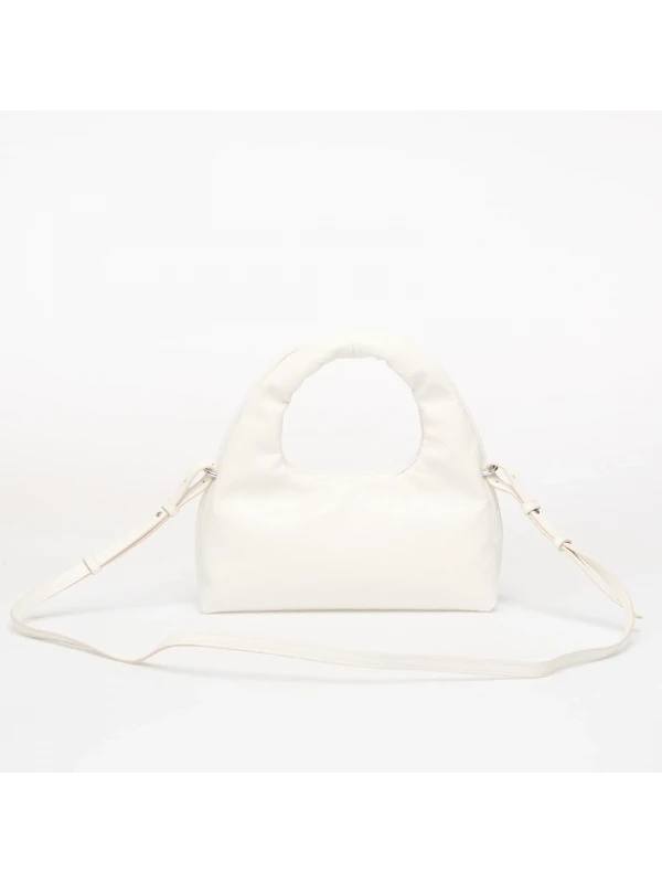 Calvin Klein Emblem Aop Puffer Bag BEYAZ